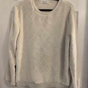 Warm White women’s Quilted Soft Sweatshirt. Size XL $5